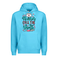 Ocean Blue nurses call the shots Premium Hoodie - NancyCooperArtShop