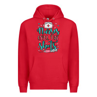 Red nurses call the shots Premium Hoodie - NancyCooperArtShop