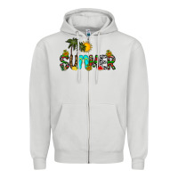 Dove Grey summer Zipper Hoodie - CowhideDigitalArt
