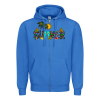 True Royal summer Zipper Hoodie - CowhideDigitalArt