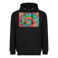 Black tie dye leopard cowhide glitter background Heavyweight Hoodie - Artiststas
