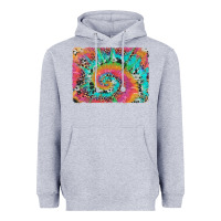 Heather Grey tie dye leopard cowhide glitter background Heavyweight Hoodie - Artiststas
