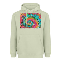 Matcha tie dye leopard cowhide glitter background Heavyweight Hoodie - Artiststas