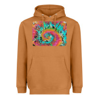 Meerkat tie dye leopard cowhide glitter background Heavyweight Hoodie - Artiststas