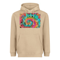 Mushroom tie dye leopard cowhide glitter background Heavyweight Hoodie - Artiststas