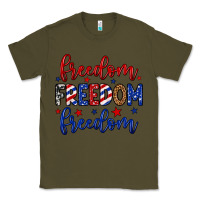 Army Green Freedom freedom freedom Classic Tee - Neo Western
