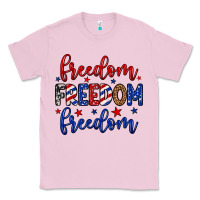Bubblegum Pink Freedom freedom freedom Classic Tee - Neo Western