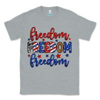 Heather Grey Freedom freedom freedom Classic Tee - Neo Western