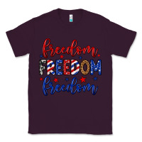 Plum Freedom freedom freedom Classic Tee - Neo Western