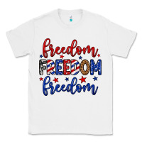 White Freedom freedom freedom Classic Tee - Neo Western
