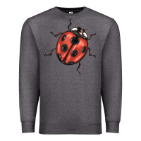 Charcoal Heather ladybug Premium Sweatshirt - BarkalooDesign