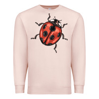 Pale Pink ladybug Premium Sweatshirt - BarkalooDesign