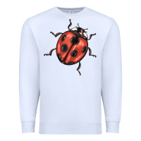 White ladybug Premium Sweatshirt - BarkalooDesign