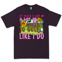 Plum it takes a lot of a lot of balls to golf like i do Premium Tee - Artiststas
