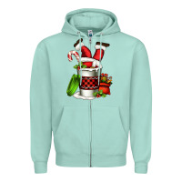 Santa Claus In A Coffee Cup Zipper Hoodie | Teevron