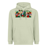 Matcha flamenco dancer libbey glass Heavyweight Hoodie - BundleAndBundleShop