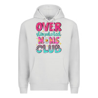 Dove Grey over stimulated moms club Premium Hoodie - NancyCooperArtShop