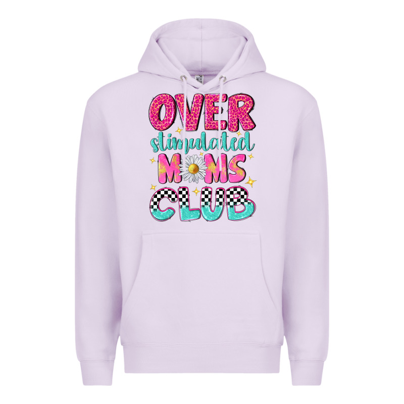 Over Stimulated Moms Club Premium Hoodie by NancyCooperArtShop | Teevron