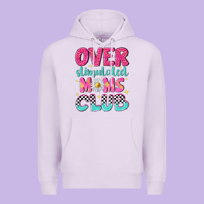 Over Stimulated Moms Club Premium Hoodie Designed By Nancycooperartshop
