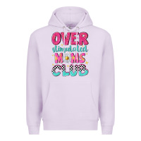 Lilac over stimulated moms club Premium Hoodie - NancyCooperArtShop