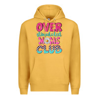 Mustard over stimulated moms club Premium Hoodie - NancyCooperArtShop