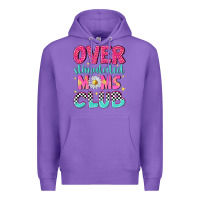 Purple over stimulated moms club Premium Hoodie - NancyCooperArtShop