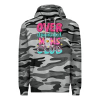 Slate Camo over stimulated moms club Premium Hoodie - NancyCooperArtShop