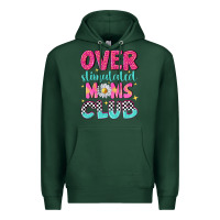 Sports Green over stimulated moms club Premium Hoodie - NancyCooperArtShop