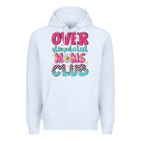 White over stimulated moms club Premium Hoodie - NancyCooperArtShop