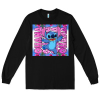 Black stitch ohana Long Sleeve Tee - Zillion Design Studio