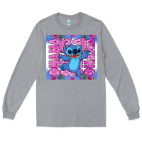 Heather Grey stitch ohana Long Sleeve Tee - Zillion Design Studio