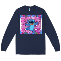 Navy stitch ohana Long Sleeve Tee - Zillion Design Studio