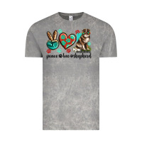 Cloud Rock peace love australian shepherd Vintage Tee - texasbilliewilder