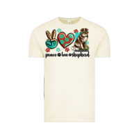 Vintage Arctic peace love australian shepherd Vintage Tee - texasbilliewilder