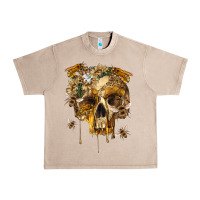 French Oak Flower Skeleton Bees Urban Heavy Tee - RanaPortraitStore