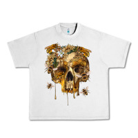 Lunar Rock Flower Skeleton Bees Urban Heavy Tee - RanaPortraitStore