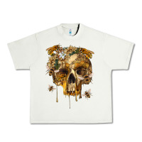 Pistachio Flower Skeleton Bees Urban Heavy Tee - RanaPortraitStore