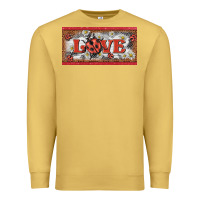 Antique Gold love ladybug    license plate template Premium Sweatshirt - BarkalooDesign