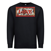 Black love ladybug    license plate template Premium Sweatshirt - BarkalooDesign