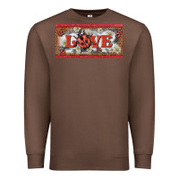 Chestnut love ladybug    license plate template Premium Sweatshirt - BarkalooDesign