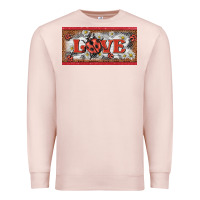 Pale Pink love ladybug    license plate template Premium Sweatshirt - BarkalooDesign