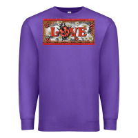 Purple love ladybug    license plate template Premium Sweatshirt - BarkalooDesign