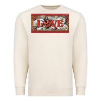 Sandshell love ladybug    license plate template Premium Sweatshirt - BarkalooDesign