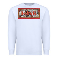 White love ladybug    license plate template Premium Sweatshirt - BarkalooDesign
