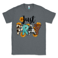 Charcoal Heather Just Pray Classic Tee - FaDigitalArtStudio