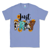 Colony Blue Just Pray Classic Tee - FaDigitalArtStudio