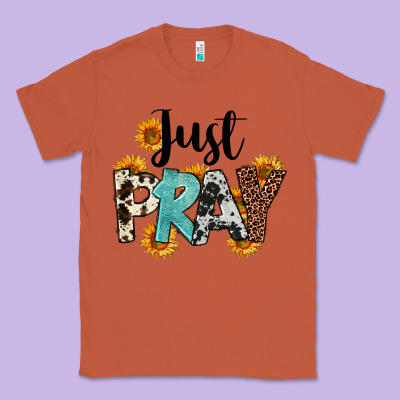 Just Pray Classic Tee Designed By Fadigitalartstudio