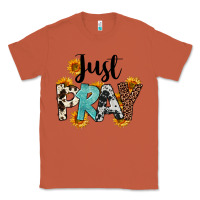 Copper Just Pray Classic Tee - FaDigitalArtStudio