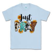 Dusty Blue Just Pray Classic Tee - FaDigitalArtStudio