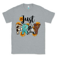 Heather Grey Just Pray Classic Tee - FaDigitalArtStudio